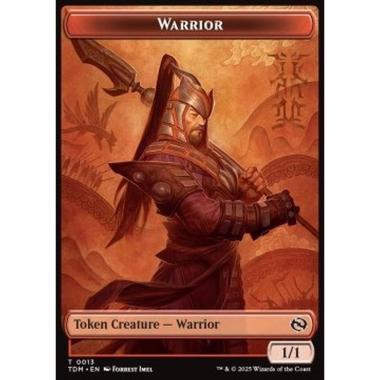 Warrior Token (R 1/1) // Dragon Token (R 4/4) - Warrior Token (R 1/1) // Dragon Token (R 4/4) - [TTDM][NM]