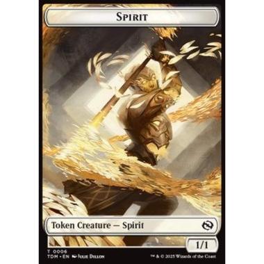 Spirit Token (W 1/1) // Spirit Token (W 2/2) - Spirit Token (W 1/1) // Spirit Token (W 2/2) - [TTDM][NM]