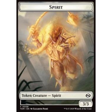 Spirit Token (W 3/3) // Spirit Token (W */*) - Spirit Token (W 3/3) // Spirit Token (W */*) - [TTDM][NM]