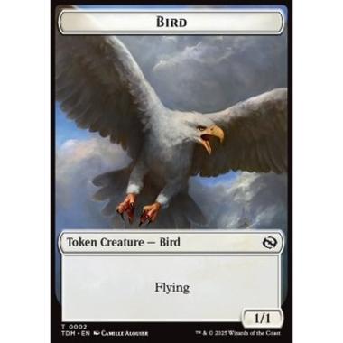 Bird Token (W 1/1) // Monk Token (W 1/1 Prowess) - Bird Token (W 1/1) // Monk Token (W 1/1 Prowess) - [TTDM][NM]