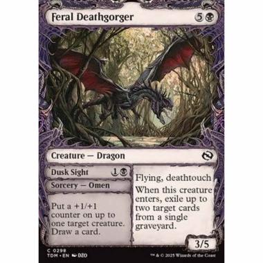 Feral Deathgorger // Dusk Sight - Feral Deathgorger // Dusk Sight - [XTDM][NM] [Foil]