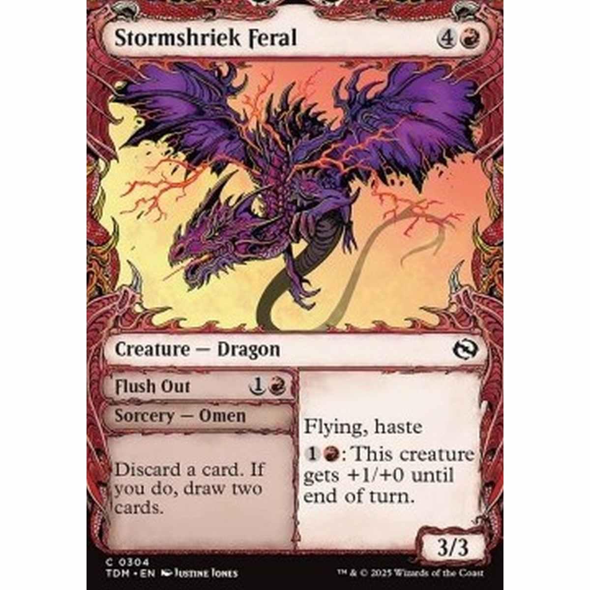 Stormshriek Feral // Flush Out - Stormshriek Feral // Flush Out - [XTDM][NM] [Foil]