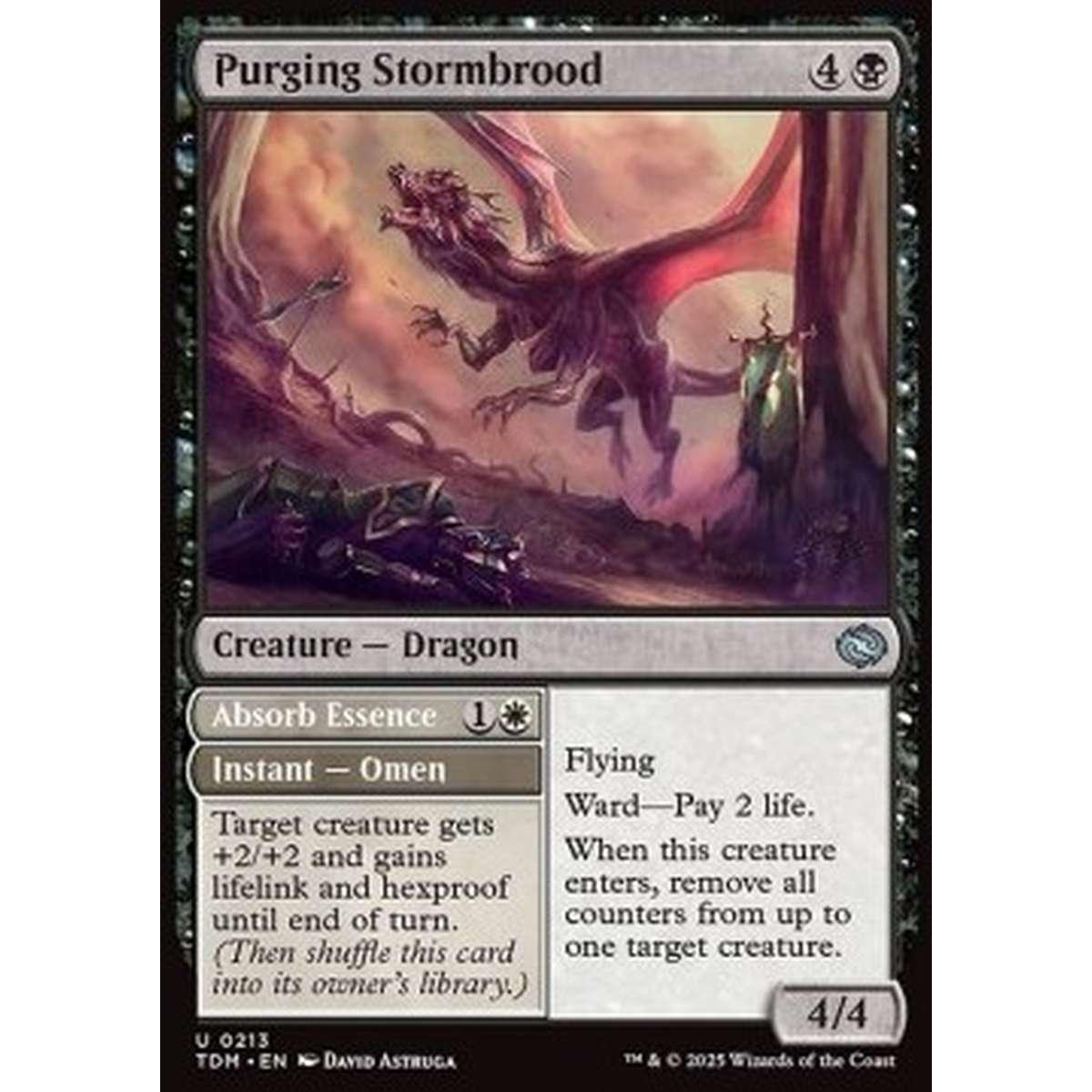 Purging Stormbrood // Absorb Essence - Purging Stormbrood // Absorb Essence - [TDM][NM] [Foil]