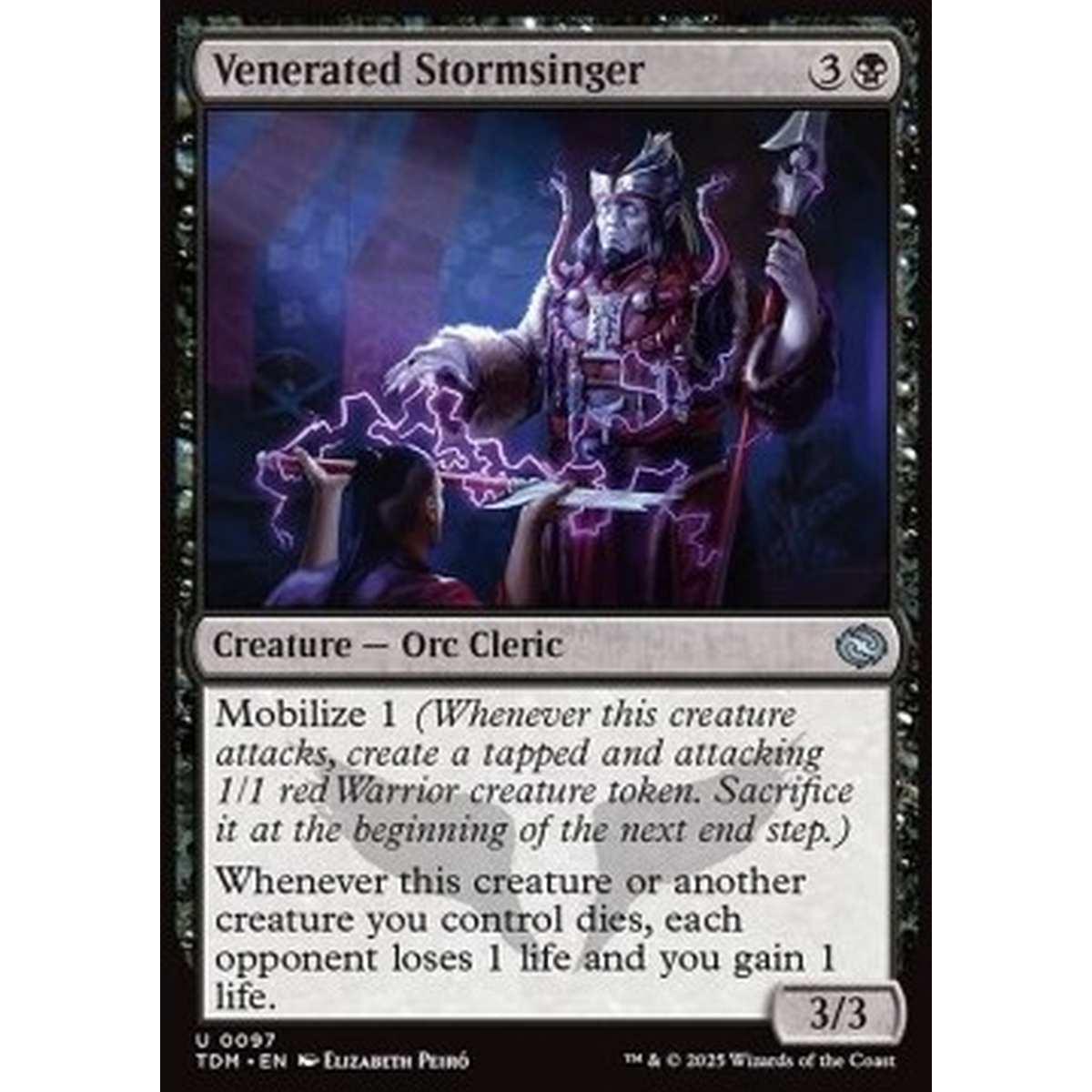 Venerated Stormsinger - Venerated Stormsinger - [TDM][NM] [Foil]