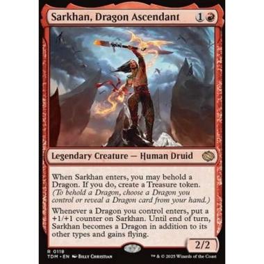 Sarkhan, Dragon Ascendant - Sarkhan, Dragon Ascendant - [TDM][NM] [Foil]