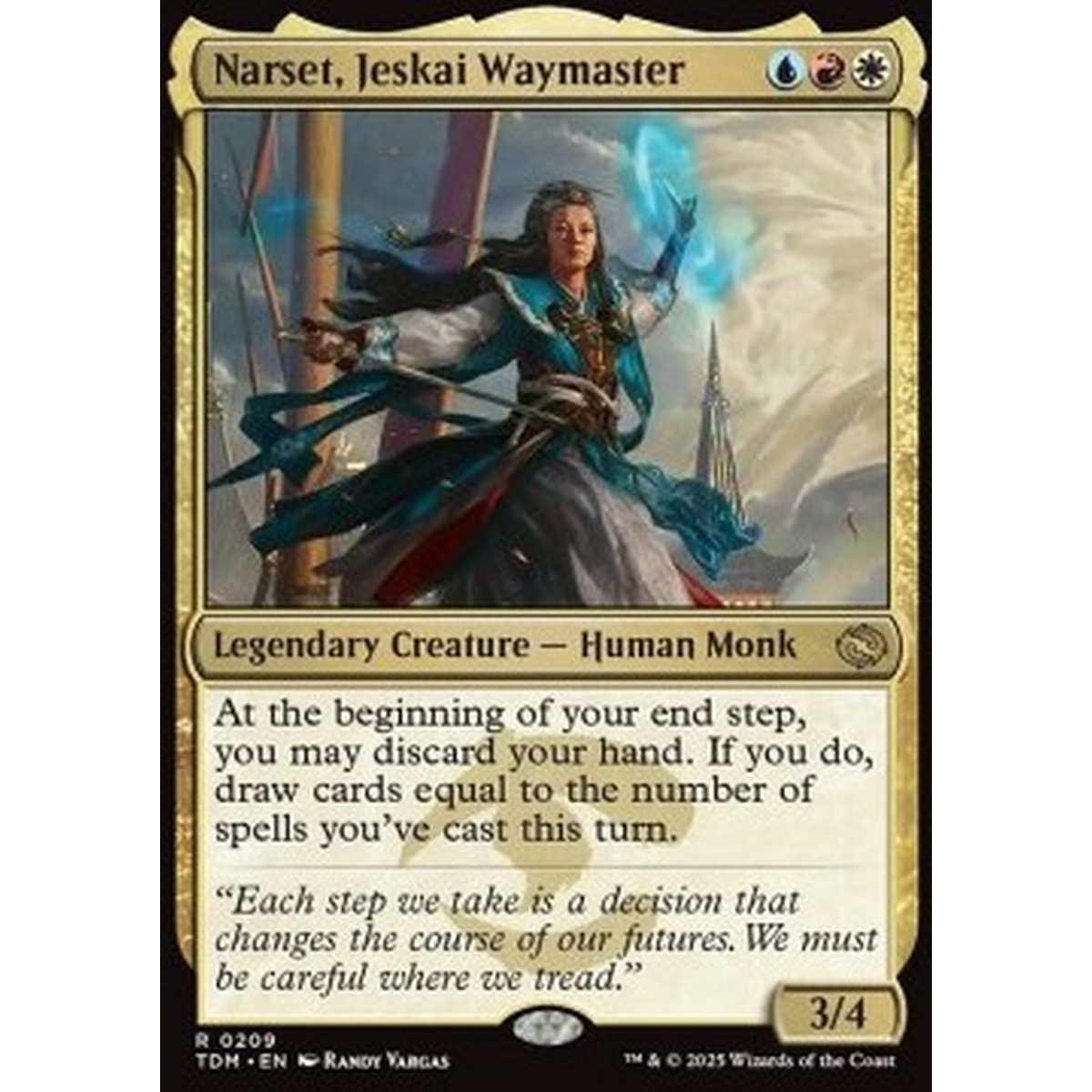 Narset, Jeskai Waymaster - Narset, Jeskai Waymaster - [TDM][NM] [Foil]