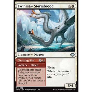 Twinmaw Stormbrood // Charring Bite - Twinmaw Stormbrood // Charring Bite - [TDM][NM] [Foil]