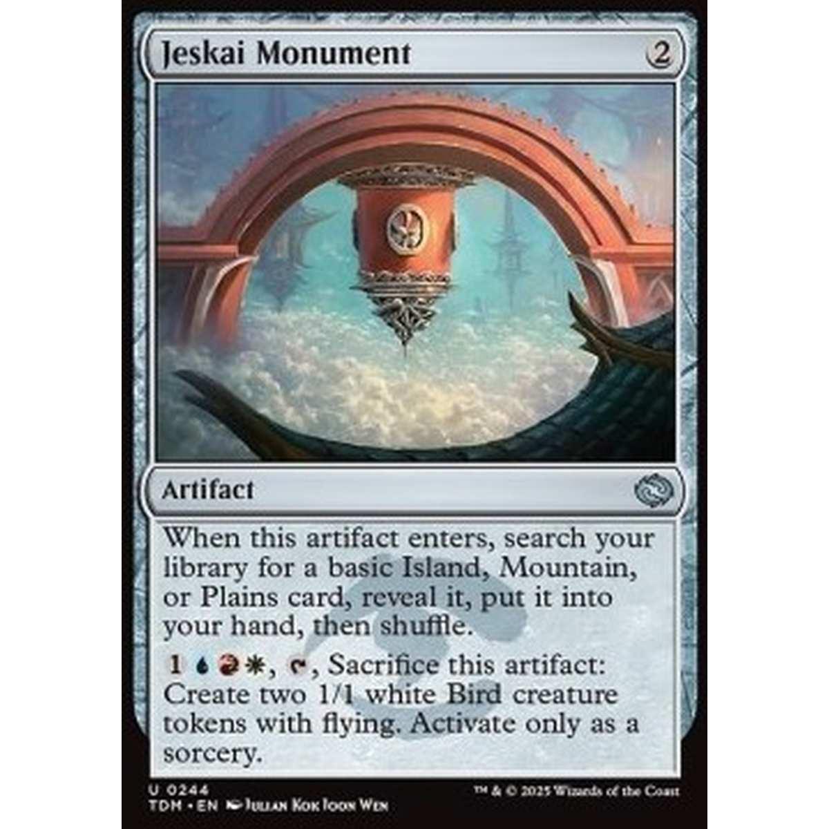 Jeskai Monument - Jeskai Monument - [TDM][NM] [Foil]