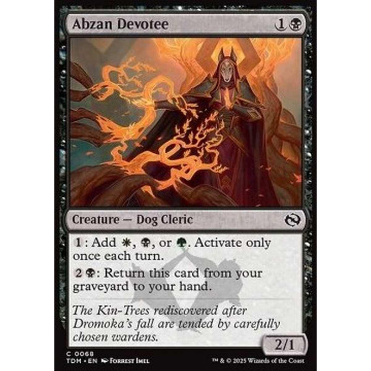 Abzan Devotee - Abzan Devotee - [TDM][NM] [Foil]
