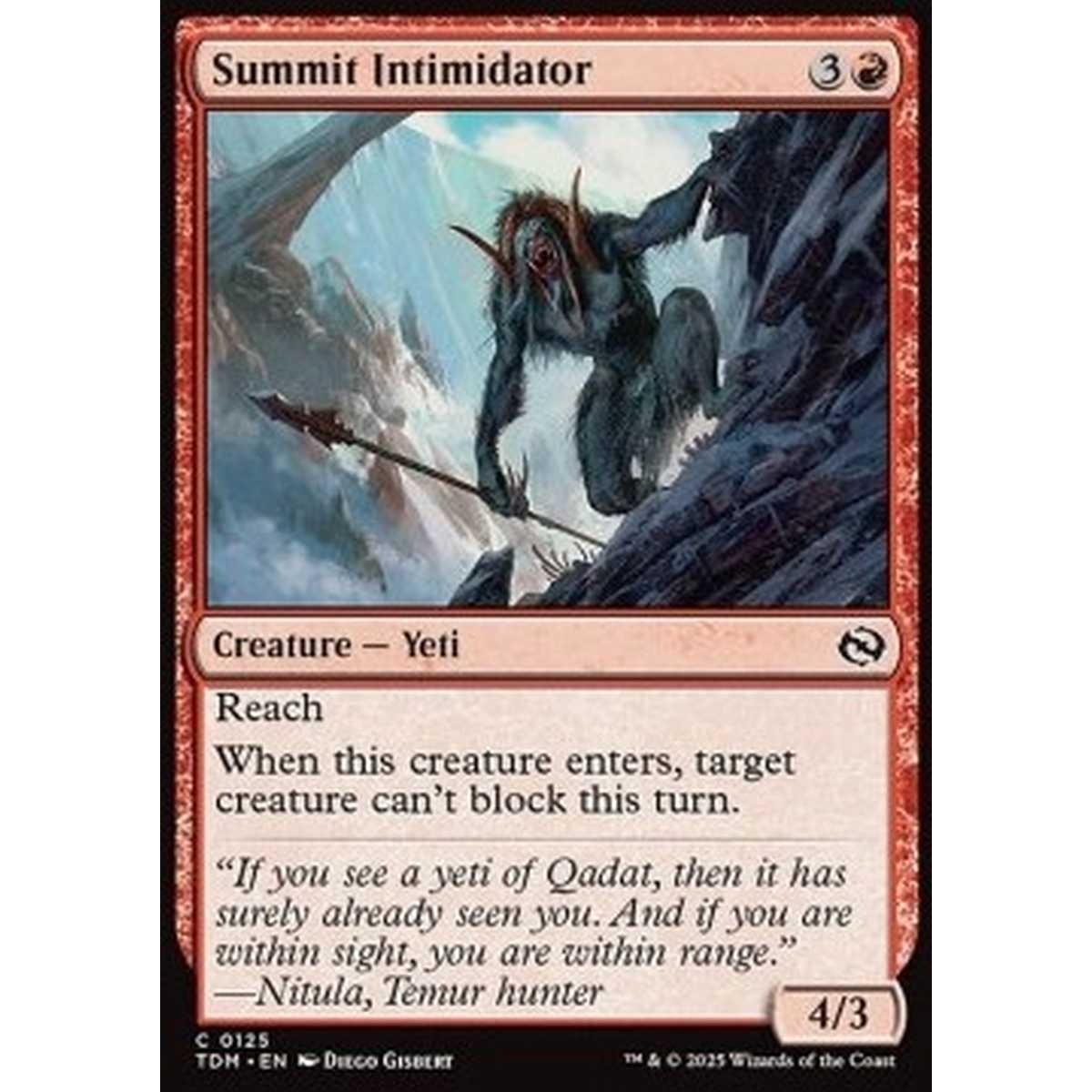Summit Intimidator - Summit Intimidator - [TDM][NM] [Foil]