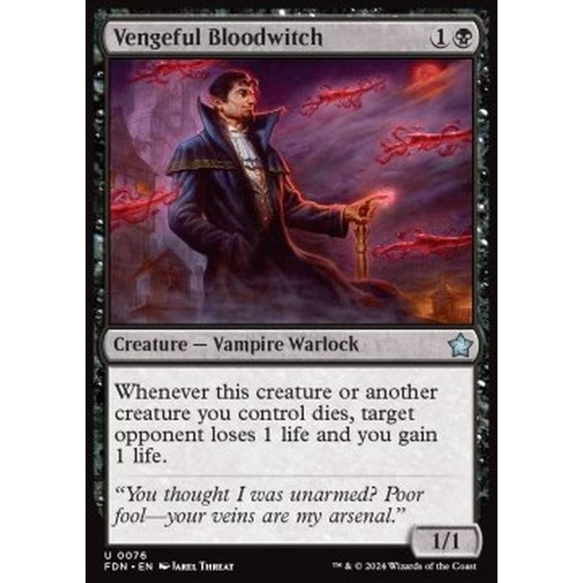 Vengeful Bloodwitch - Vengeful Bloodwitch - [FDN][NM] [Foil]