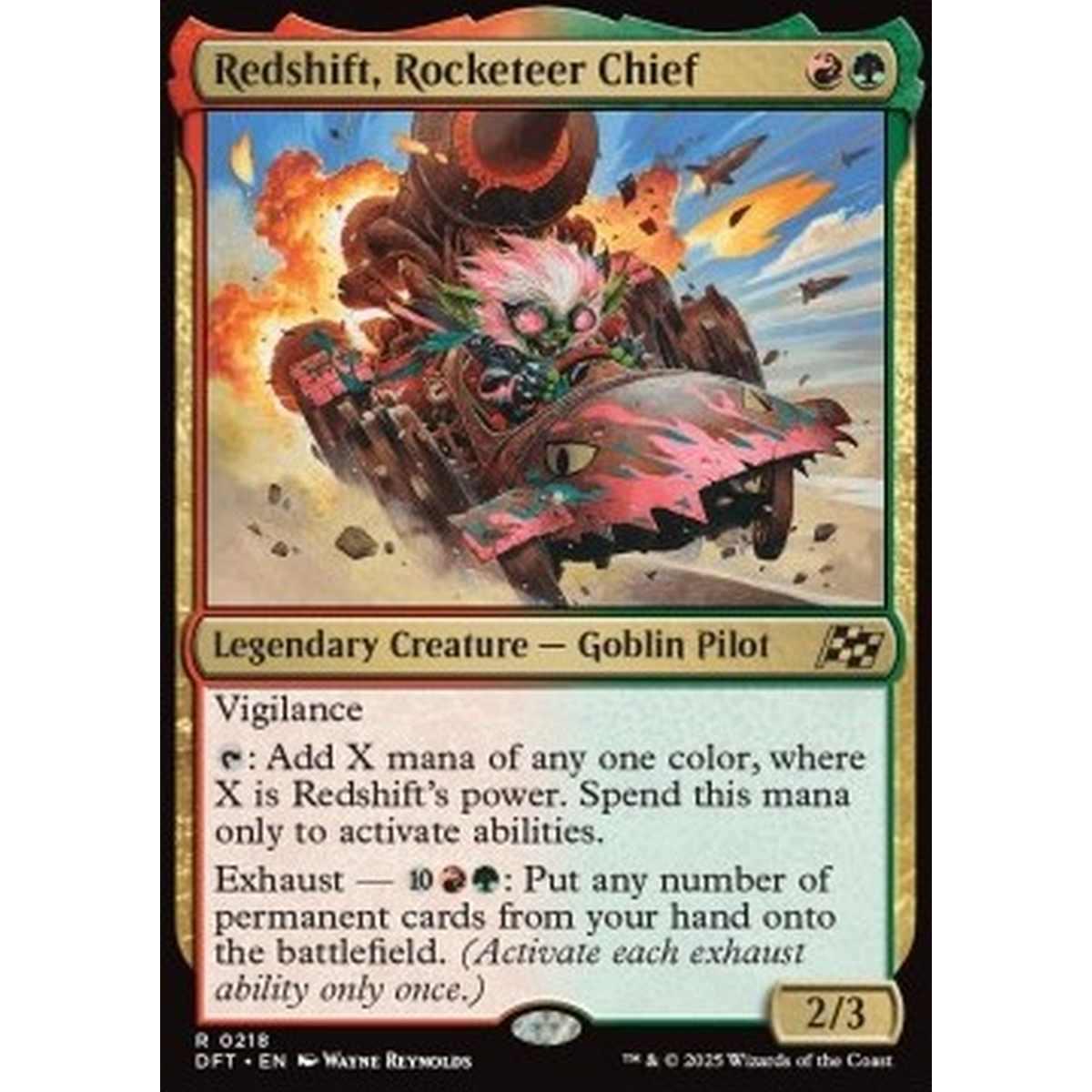 Redshift, Rocketeer Chief - Rufus, Capo Balistico - [DFT][NM]