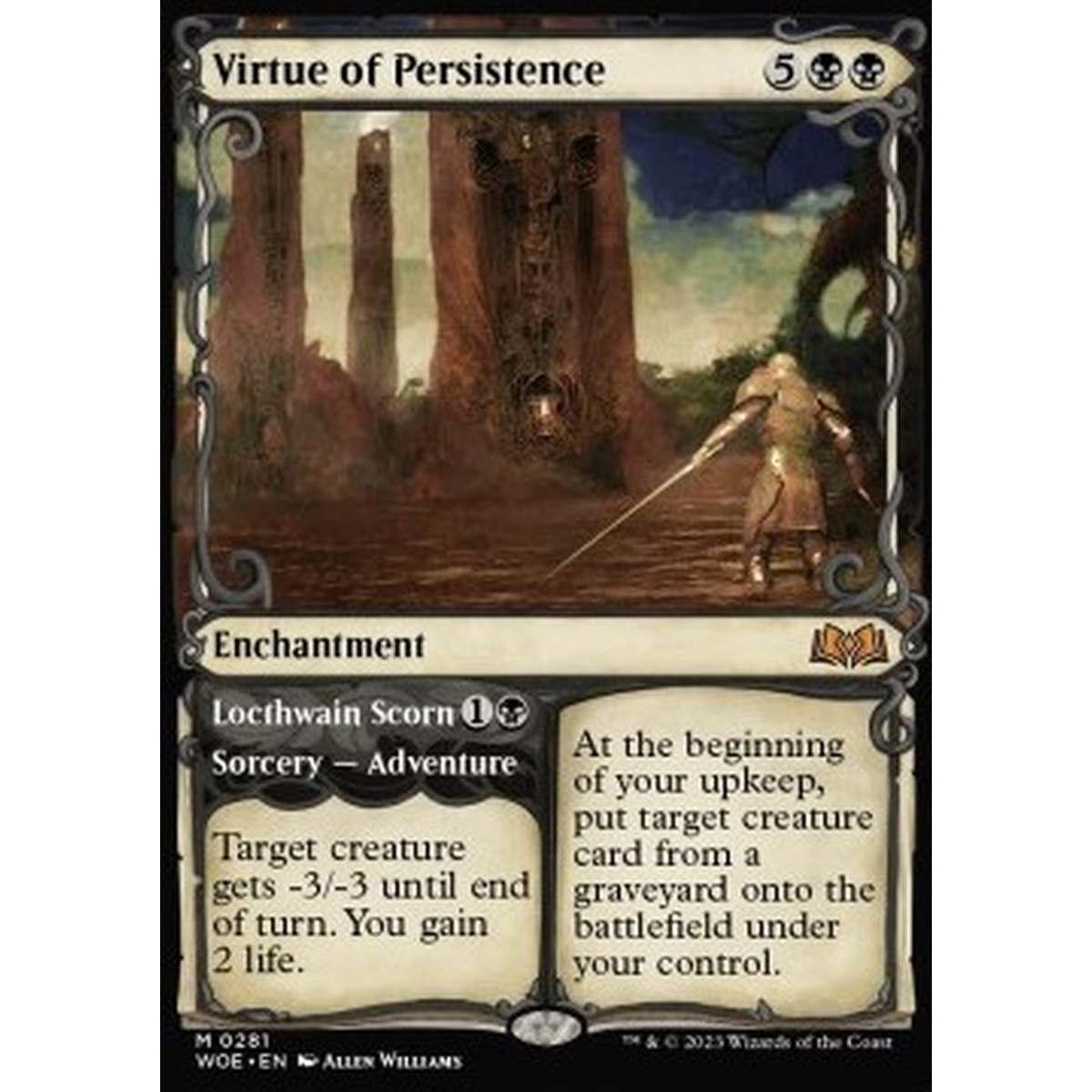 Virtue of Persistence // Locthwain Scorn - Virtue of Persistence // Locthwain Scorn - [XWOE][NM]