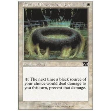 Circle of Protection: Black - Circolo di Protezione: Nero - [6ED][EX]