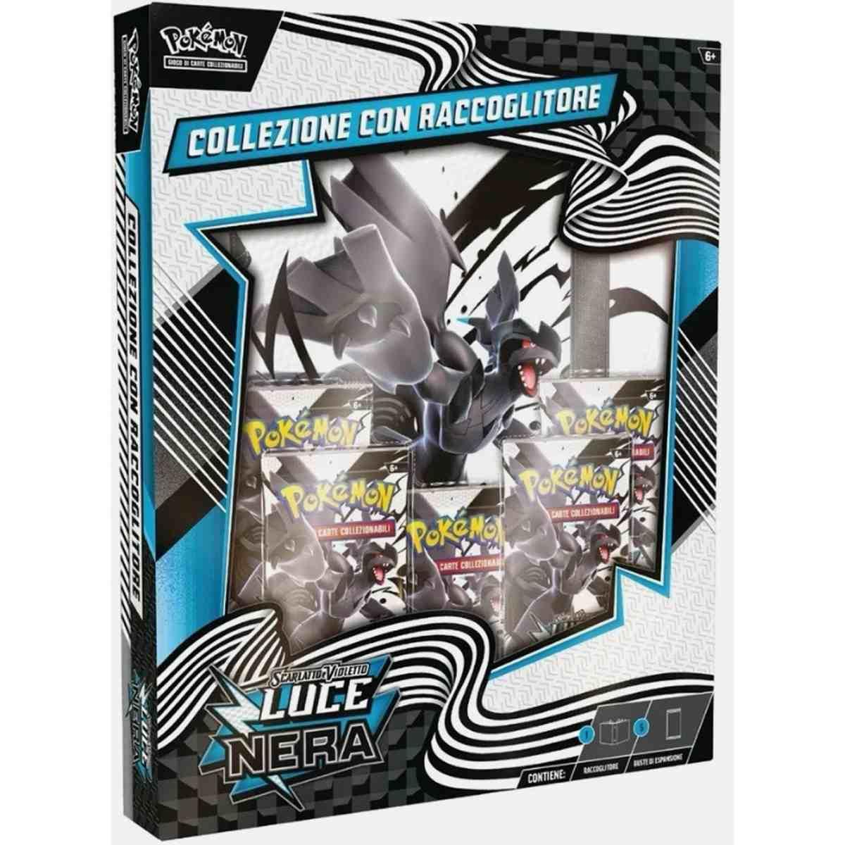 Collezione con Raccoglitore Pokemon Luce Nera Italiano