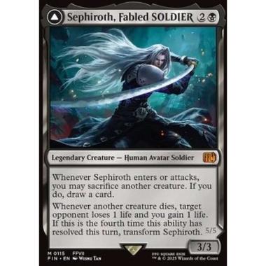 Sephiroth, Fabled SOLDIER // Sephiroth, One-Winged Angel - Sephiroth, Fabled SOLDIER // Sephiroth, One-Winged Angel - [FIN][NM] [Foil]