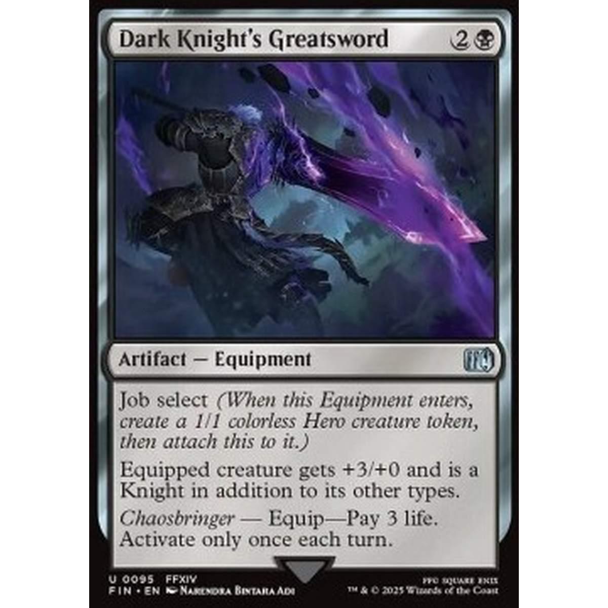 Dark Knight's Greatsword - Dark Knight's Greatsword - [FIN][NM] [Foil]