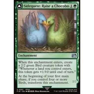 Sidequest: Raise a Chocobo // Black Chocobo - Sidequest: Raise a Chocobo // Black Chocobo - [FIN][NM] [Foil]