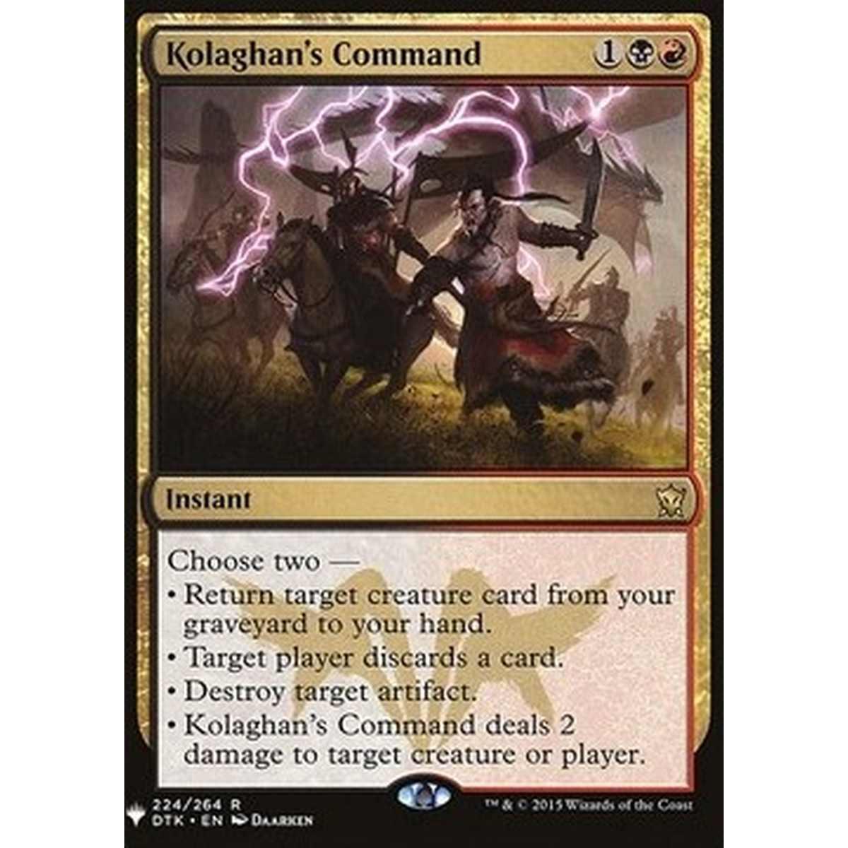 Kolaghan's Command - Kolaghan's Command - [MYS][NM]