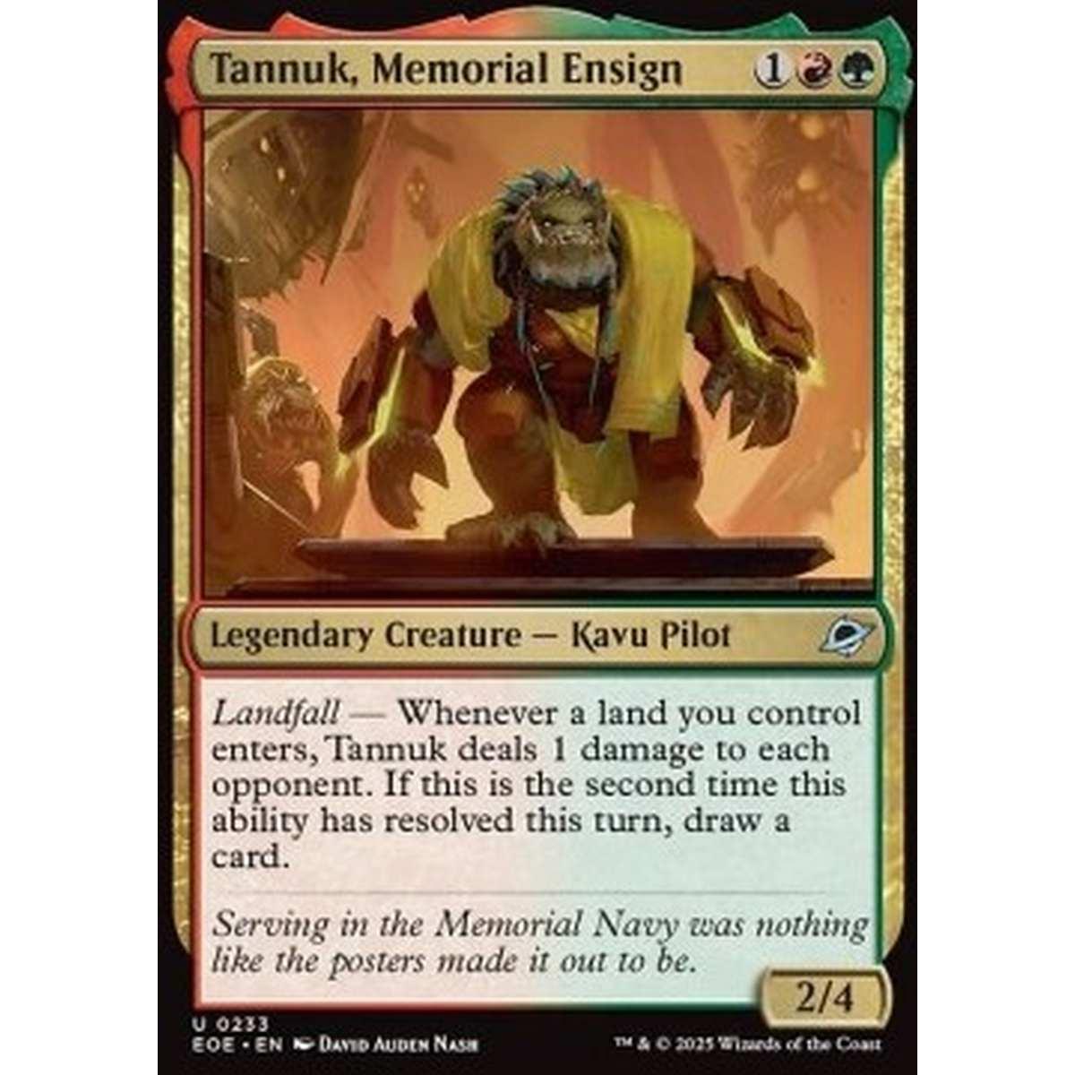Tannuk, Memorial Ensign - Tannuk, Memorial Ensign - [EOE][NM]