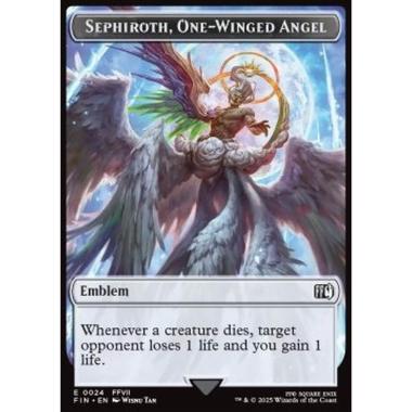 Sephiroth, One-Winged Angel Emblem // Robot Warrior Token (UA 3/3) - Sephiroth, One-Winged Angel Emblem // Robot Warrior Token (UA 3/3) - [TFIN][NM] [Foil]
