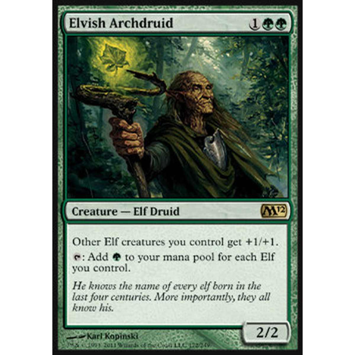 Elvish Archdruid - Arcidruido Elfico - [M12][GD]