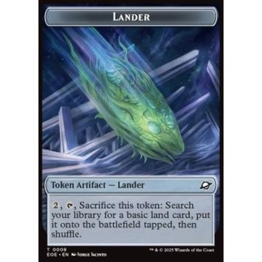 Lander Token // Robot Token (A 2/2) (V.5) - Lander Token // Robot Token (A 2/2) (V.5) - [TEOE][NM]