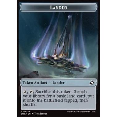 Lander Token // Human Soldier Token (W 1/1) (V.1) - Lander Token // Human Soldier Token (W 1/1) (V.1) - [TEOE][NM]