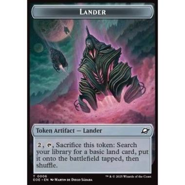 Lander Token // Robot Token (A 2/2) (V.3) - Lander Token // Robot Token (A 2/2) (V.3) - [TEOE][NM]