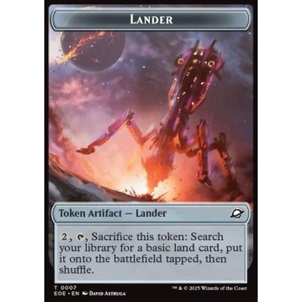 Lander Token // Robot Token (A 2/2) (V.4) - Lander Token // Robot Token (A 2/2) (V.4) - [TEOE][NM]