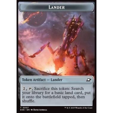 Lander Token // Robot Token (A 2/2) (V.4) - Lander Token // Robot Token (A 2/2) (V.4) - [TEOE][NM]