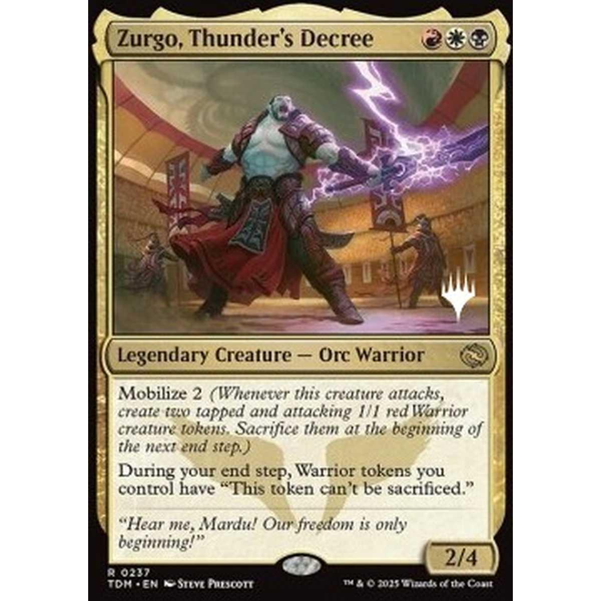 Zurgo, Thunder's Decree (V.2) - Zurgo, Thunder's Decree (V.2) - [PTDM][NM]