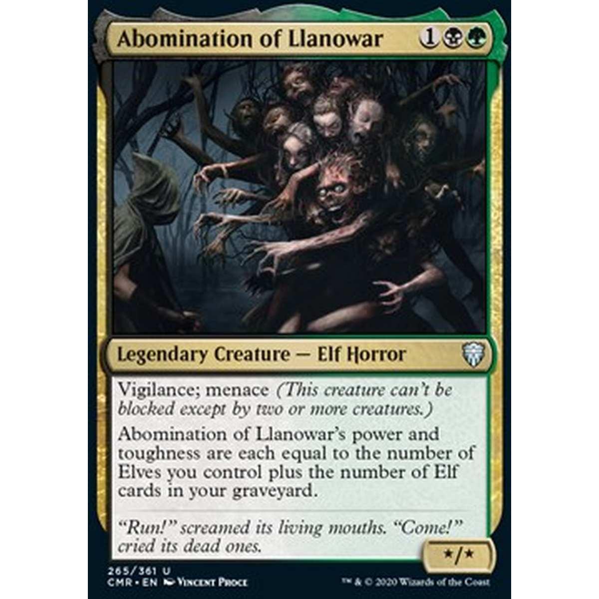 Abomination of Llanowar - Abominio di Llanowar - [CMR][NM]