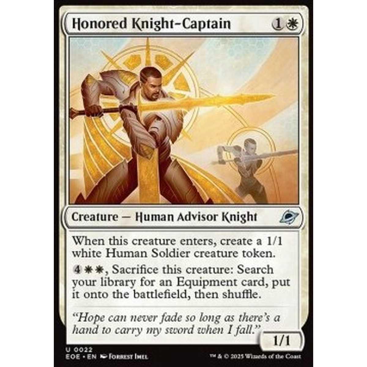 Honored Knight-Captain - Honored Knight-Captain - [EOE][NM] [Foil]