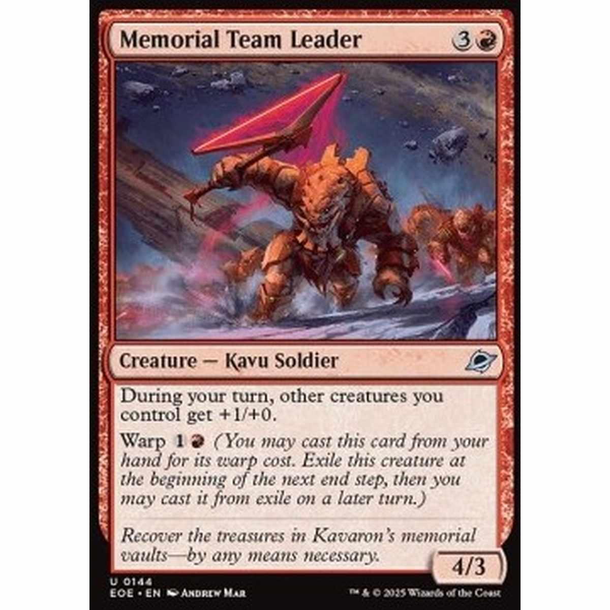 Memorial Team Leader - Memorial Team Leader - [EOE][NM] [Foil]
