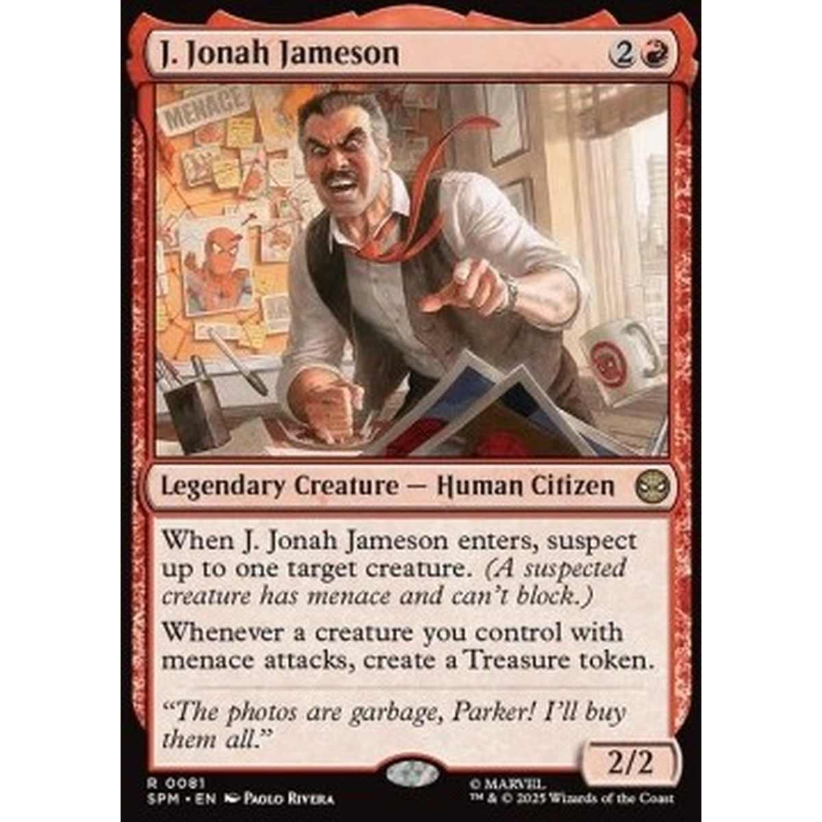 J. Jonah Jameson - J. Jonah Jameson - [SPM][NM] [Foil]
