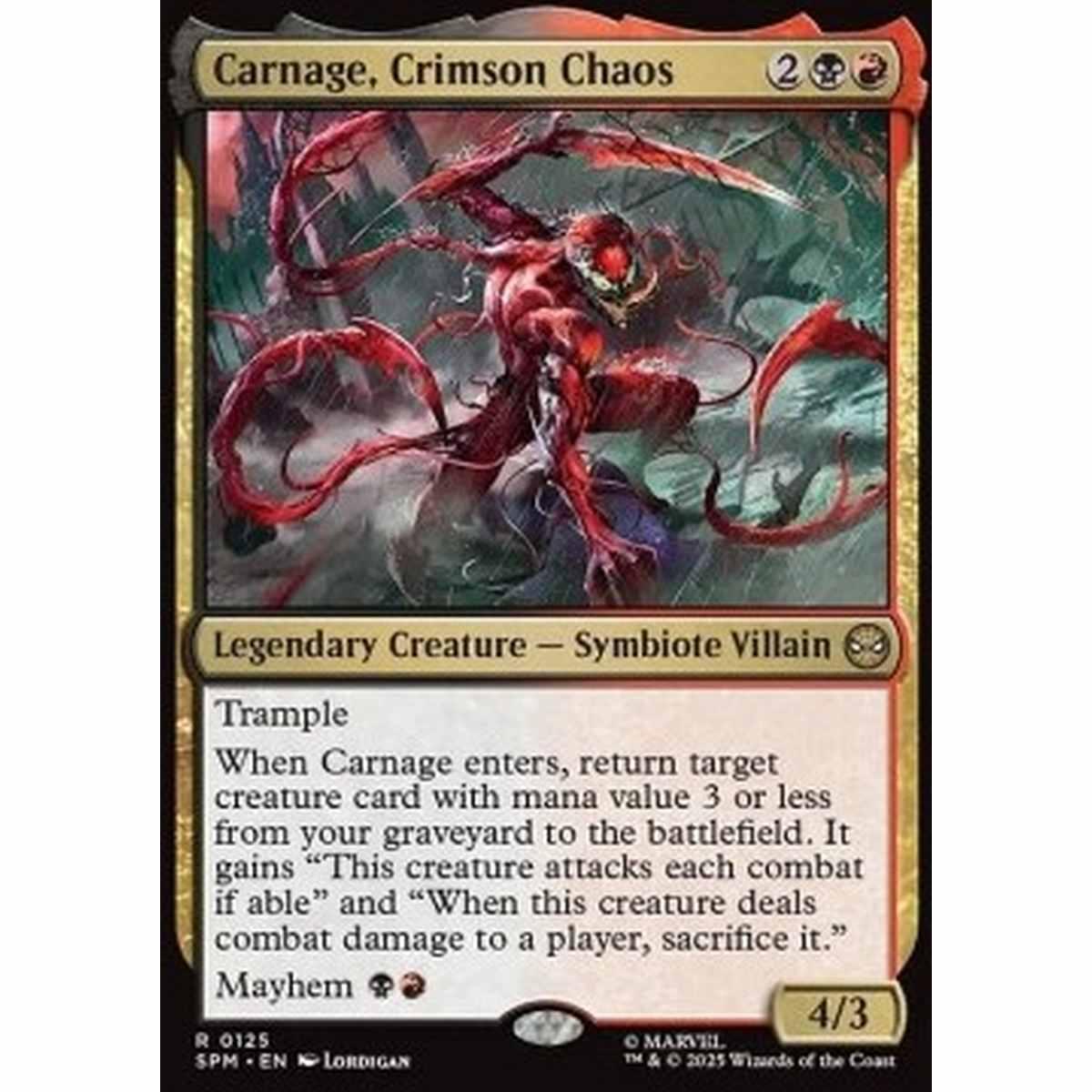Carnage, Crimson Chaos - Carnage, Crimson Chaos - [SPM][NM] [Foil]
