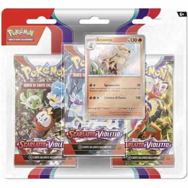 Scarlatto e Violetto Blister da 3 Arcanine Italiano