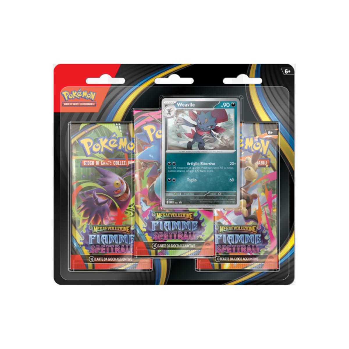 Fiamme Spettrali 3 Bustine/Pack Blister con promo Weavile