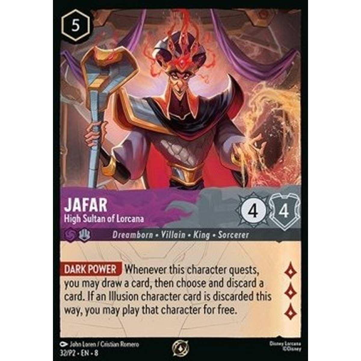Jafar - High Sultan of Lorcana (V.1) - Jafar - Sommo Sultano di Lorcana (V.1) - [PR2][NM]