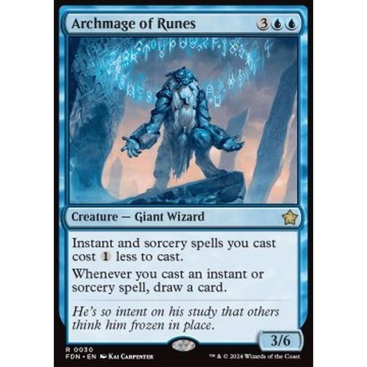 Archmage of Runes - Archmage of Runes - [FDN][NM] [Foil]