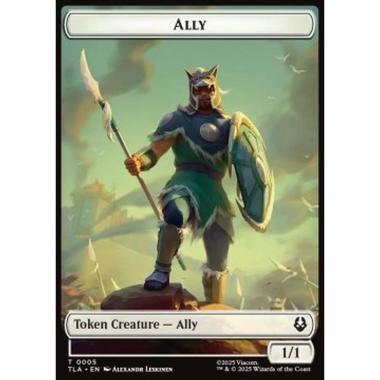 Ally Token (W 1/1) // Clue Token (V.2) - Ally Token (W 1/1) // Clue Token (V.2) - [TTLA][NM]