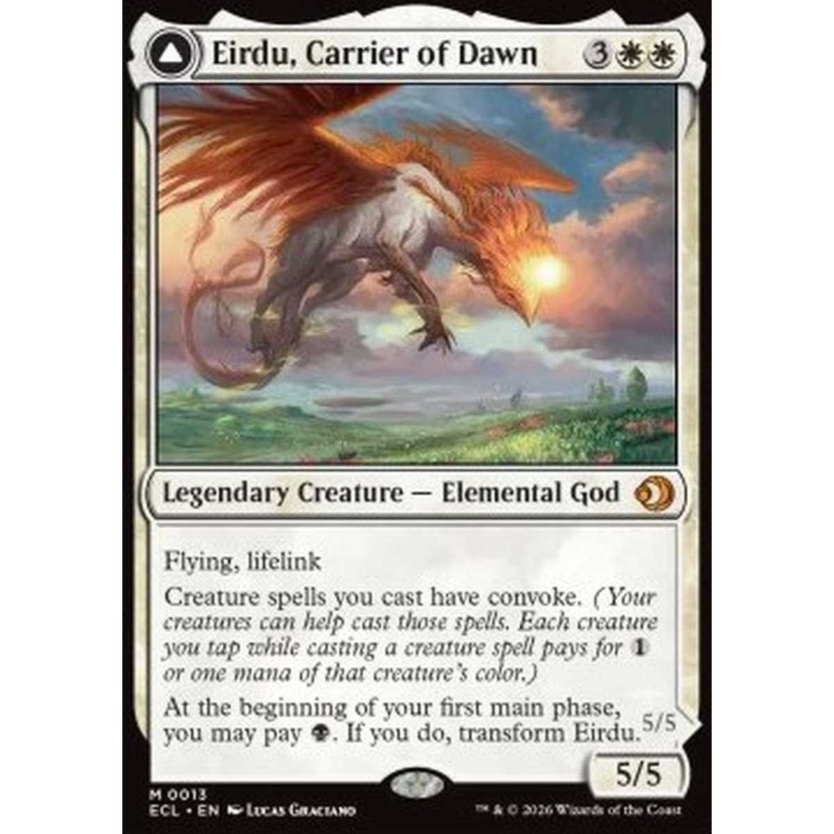 Eirdu, Carrier of Dawn // Isilu, Carrier of Twilight - Eirdu, Carrier of Dawn // Isilu, Carrier of Twilight - [ECL][NM]