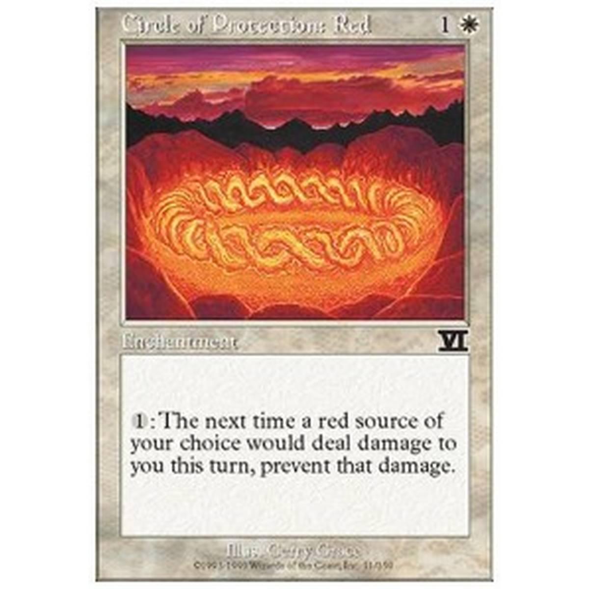 Circle of Protection: Red - Circle of Protection: Red - [6ED][EX]
