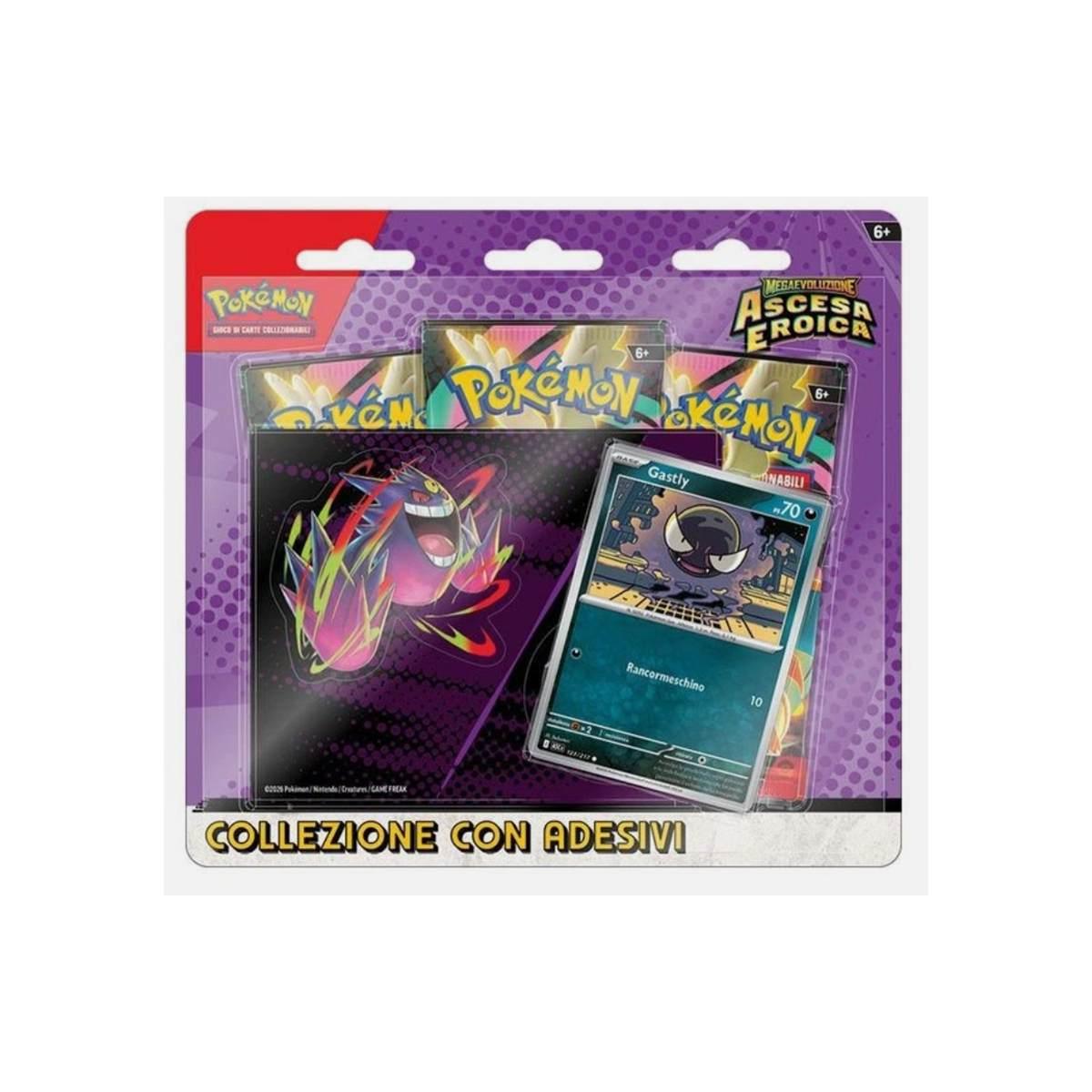 Collezione con Adesivi Ascesa Eroica Gastly Mega Gengar