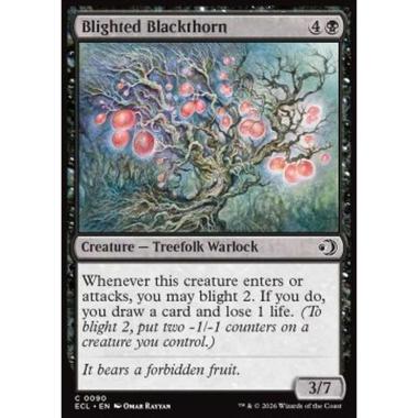 Blighted Blackthorn - Blighted Blackthorn - [ECL][NM] [Foil]