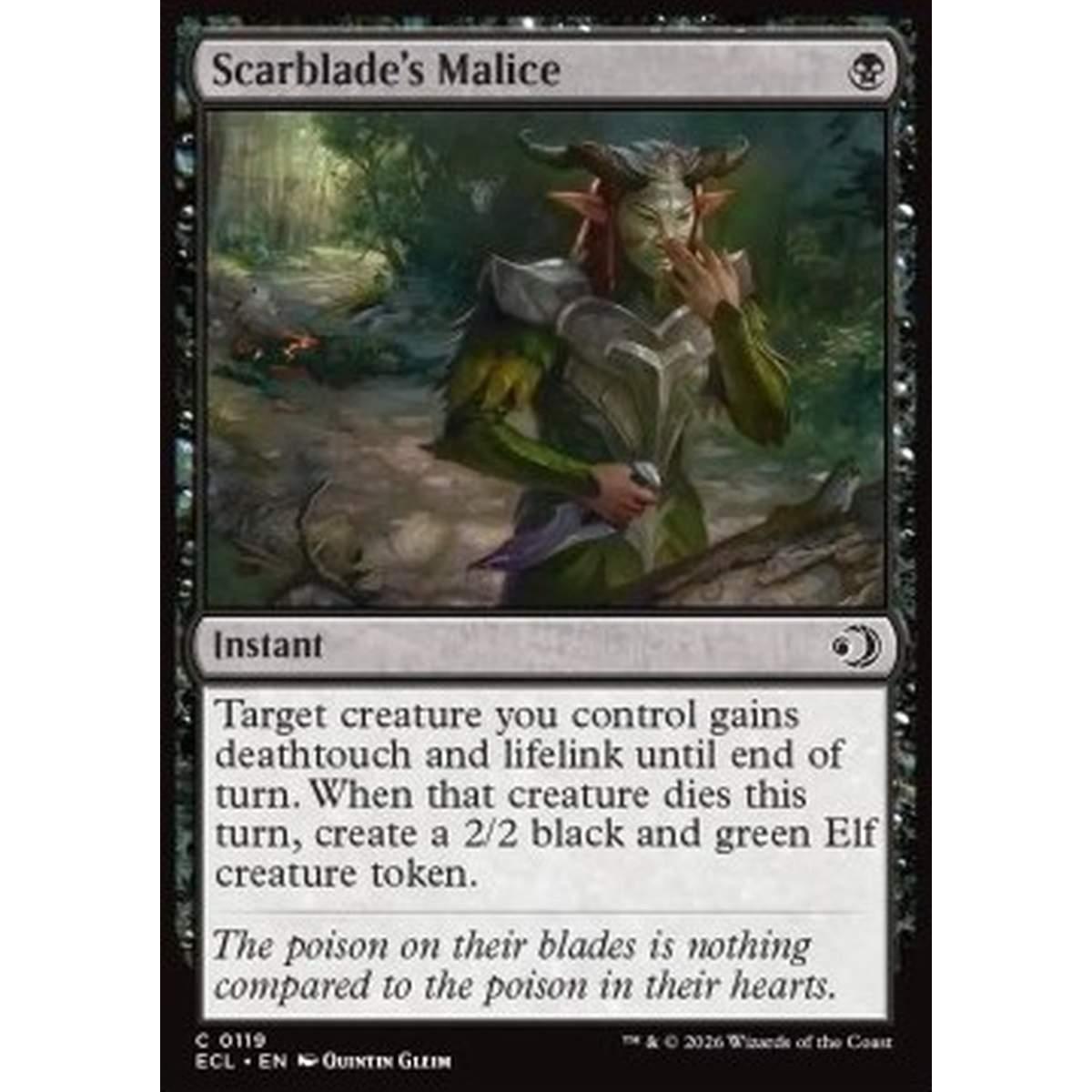 Scarblade's Malice - Scarblade's Malice - [ECL][NM] [Foil]