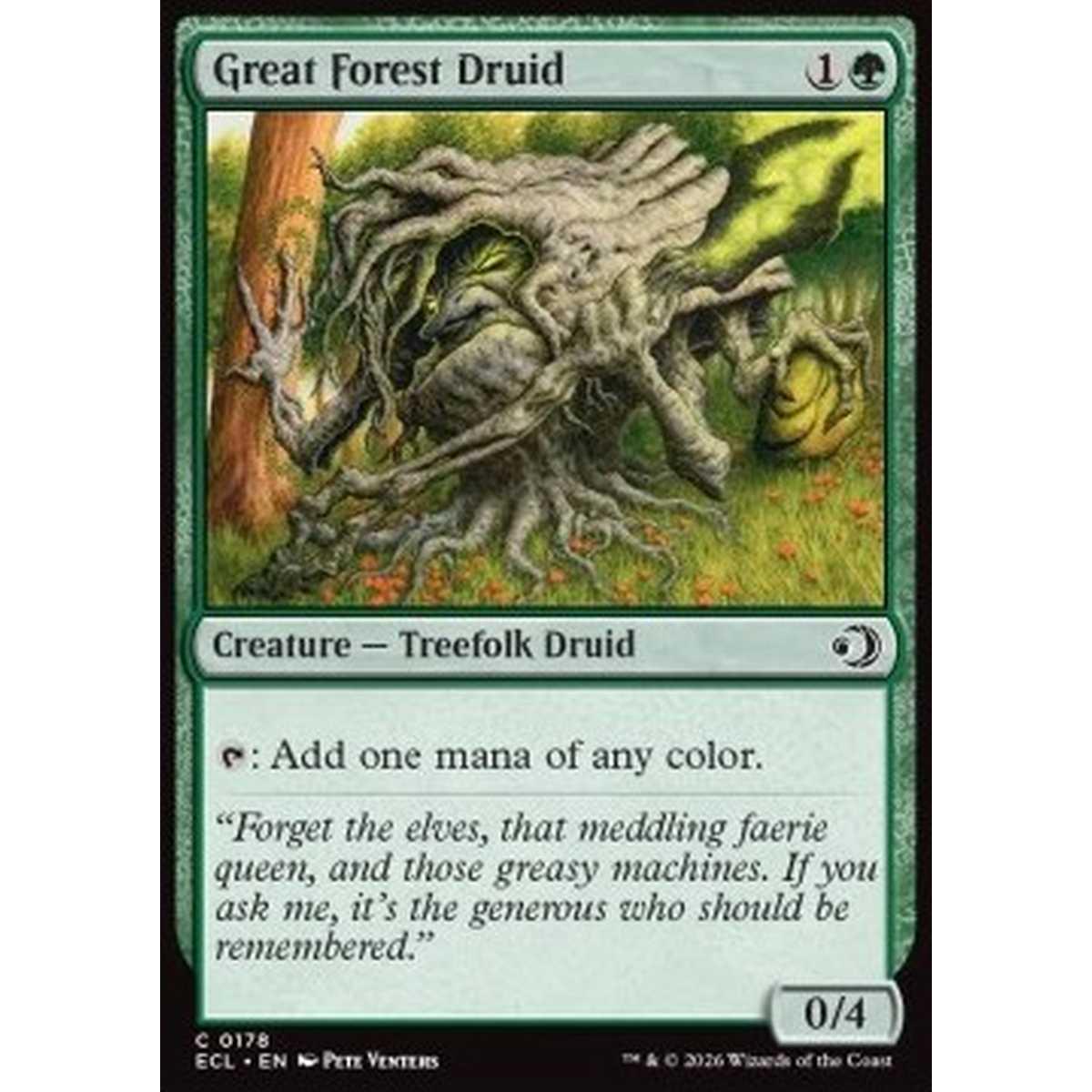 Great Forest Druid - Great Forest Druid - [ECL][NM] [Foil]
