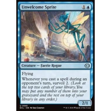 Unwelcome Sprite - Unwelcome Sprite - [ECL][NM] [Foil]
