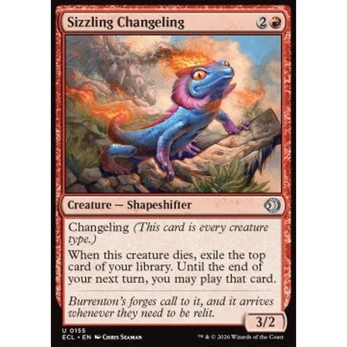 Sizzling Changeling - Sizzling Changeling - [ECL][NM] [Foil]